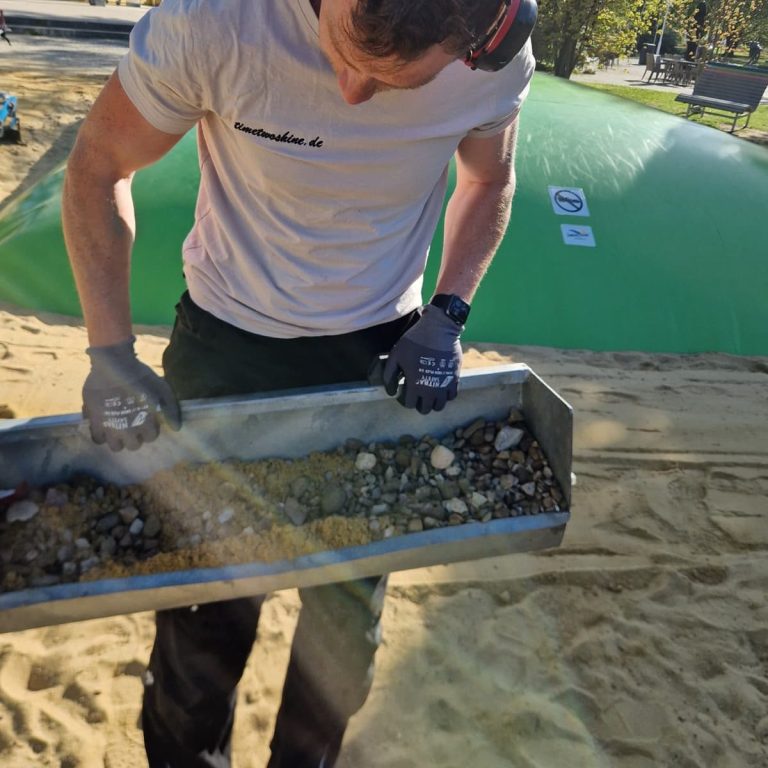 T2S - Beispielbild einer Sandreinigung