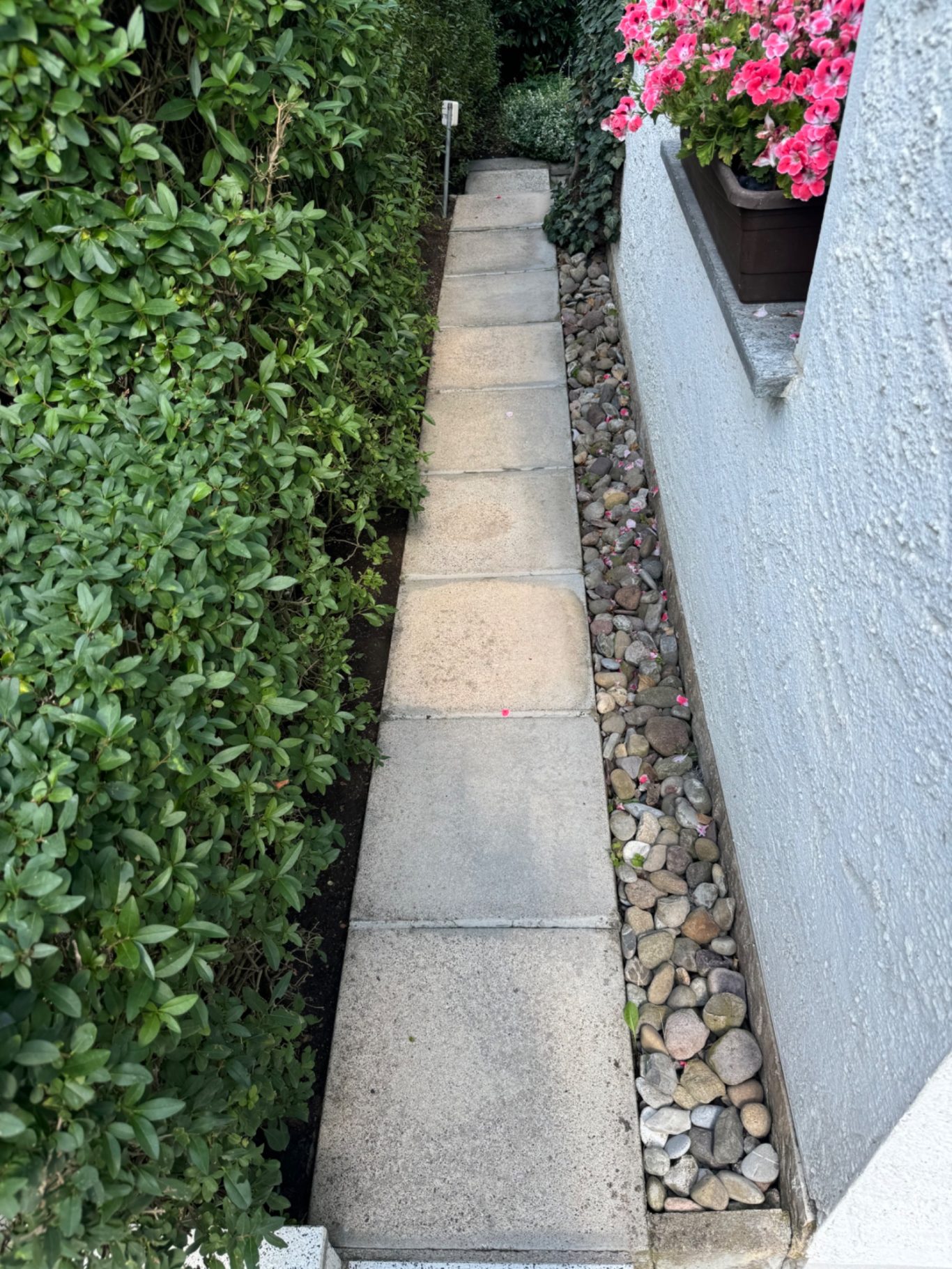 Gehweg - Nach der Reinigung