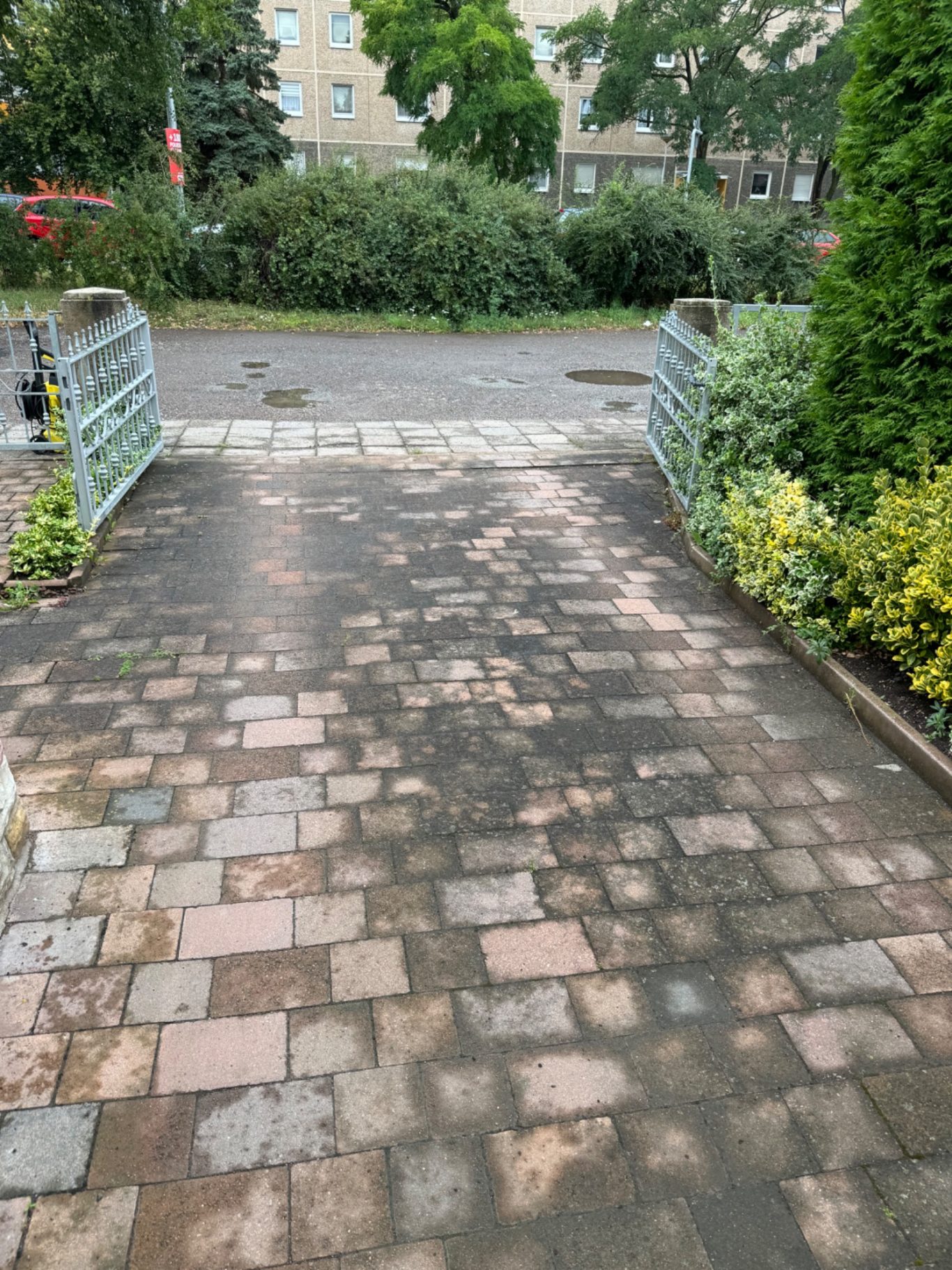 Einfahrt - Vor der Reinigung