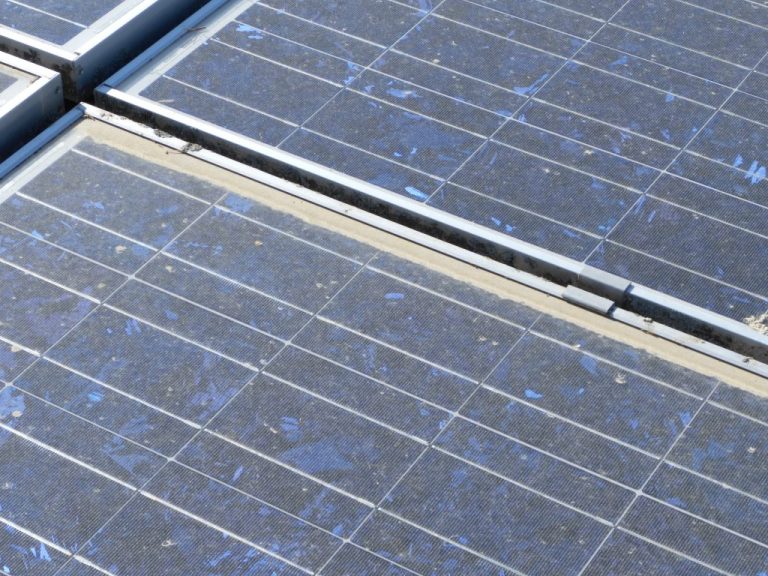 Solarpanel ohne Nanoversiegelung